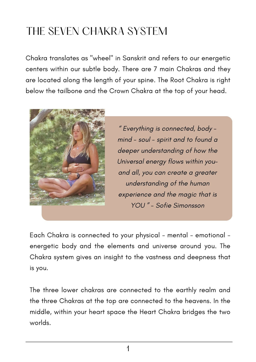 CHAKRA JOURNEY - WORKBOOK